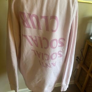Anti Social Social Club Light Pink Hoodie
